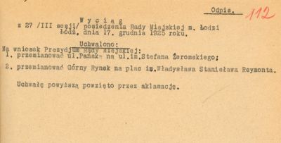 Ł&oacute;dź widziana oczami Reymonta