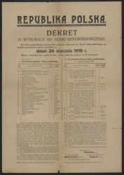 Ł&oacute;dzka kampania wyborcza do Sejmu Ustawodawczego w 1919 roku