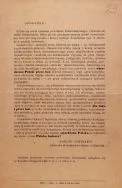 Ulotka Komitetu Centralnego Obchodu Kościuszkowskiego w Zurichu, wydana w 100. rocznicę insurekcji 1794 roku. 