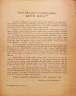Odezwa Organizacji Narodowych wydana w Warszawie przed obchodami 100. rocznicy zgonu Tadeusza Kościuszki. 