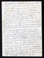 List J&oacute;zefa Jaworskiego do matki i rodzeństwa z 6 I 1916 r., w kt&oacute;rym dzieli się swoimi wrażeniami z pierwszych dni służby w plutonie kawalerii w Piotrkowie.