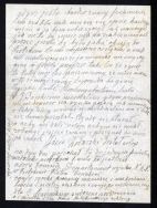 List J&oacute;zefa Jaworskiego do matki i rodzeństwa z 6 I 1916 r., w kt&oacute;rym dzieli się swoimi wrażeniami z pierwszych dni służby w plutonie kawalerii w Piotrkowie.