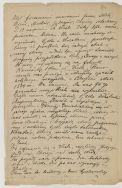 List podchor. 1 pp LP Adama Gustawskiego z 20 XI 1914 r., w kt&oacute;rym opisuje szlak bojowy swojego oddziału: od kampanii kieleckiej do walk pod Anielinem i Laskami.