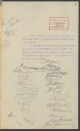Pismo ł&oacute;dzkiej Rady Miejskiej z XI 1917 r. w sprawie przyznania zapomogi pieniężnej dla jeńc&oacute;w obozu w Szczypiornie urodzonych lub zamieszkałych w Łodzi.