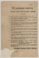 Ulotka Akademickiego Narodowego Komitetu Wyborczego, styczeń 1919 r.