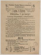 Ulotka wyborcza Narodowego Komitetu Wyborczego Stronnictw Demokratycznych w Łodzi, 21 stycznia 1919 r.