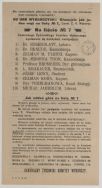 Ulotka wyborcza Centralnego Żydowskiego Komitetu Wyborczego w Łodzi, styczeń 1919 r.