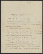 List Sławomiła Nakielskiego do żony, napisany przed jego aresztowaniem 17 grudnia 1942 r.