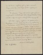 List Sławomiła Nakielskiego do żony, napisany przed jego aresztowaniem 17 grudnia 1942 r.
