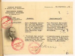 Legitymacja Sławomiła Nakielskiego z 1940 r., APŁ, Sąd Grodzki w Łodzi, 31333, k. 7