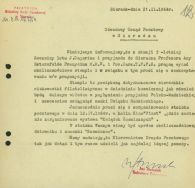 Pismo Prezydium Miejskiej RN w Sieradzu do Obwodowego Urzędu Pocztowego w Sieradzu. APŁOS, Prezydium Miejskiej RN w Sieradzu, sygn. 268.