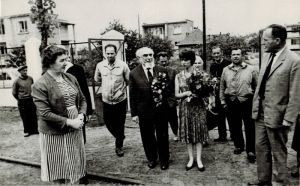 Wizyta Arego Szternfelda w Sieradzu w 1965 r. APŁOS, PZPR Komitet Wojew&oacute;dzki w Sieradzu, sygn. 282. 