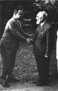 Wizyta prof. Ary Sternfelda w Sieradzu. APŁ, Komitet Wojew&oacute;dzki PZPR w Łodzi, sygn. 846.