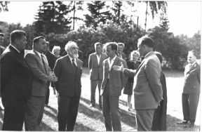 Wizyta prof. Ary Sternfelda w Sieradzu. APŁ, Komitet Wojew&oacute;dzki PZPR w Łodzi, sygn. 846.