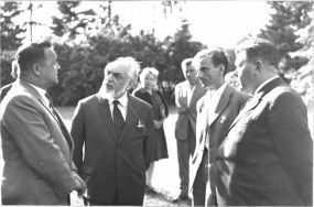 Wizyta prof. Ary Sternfelda w Sieradzu. APŁ, Komitet Wojew&oacute;dzki PZPR w Łodzi, sygn. 846.