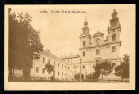 Kości&oacute;ł św. Marii Magdaleny we Lwowie. Poczt&oacute;wka wydana przed I w. św. 
