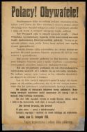 Odezwa Komitetu Bezpieczeństwa i Ochrony Dobra Publicznego z 12 XI 1918 r., wzywająca obrońc&oacute;w Lwowa do wytrwałości, a Polak&oacute;w, kt&oacute;rzy jeszcze nie chwycili za broń &ndash; do zasilenia szereg&oacute;w walczących. 