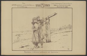 &bdquo;Kobiety i dzieci polskie we Lwowie&rdquo;. Seria ilustracji z 1919 r., sygnowanych inicjałami W.P. 
