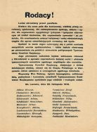 Odezwa informująca o utworzeniu we Lwowie w dniu 22 XI 1918 r. Tymczasowego Komitetu Rządzącego jako lokalnej naczelnej władzy administracyjnej. 