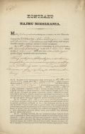 Kontrakt najmu mieszkania zawartego pomiędzy Julianem Bartoszewiczem a plenipotentem Hr. Uruskiego, Warszawa 26 kwietnia 1856 r. APŁ, Archiwum rodziny Bartoszewicz&oacute;w, sygn. 794.