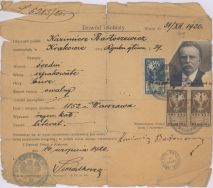Dow&oacute;d osobisty Kazimierza Bartoszewicza, wydany w Krakowie 14 sierpnia 1920 r. APŁ, Archiwum rodziny Bartoszewicz&oacute;w, sygn. 1448.