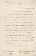 Listy od rodziny do Juliana Kantego Bartoszewicza, otrzymane podczas jego pobytu w Moskwie w latach 1915-1918 APŁ, Archiwum rodziny Bartoszewicz&oacute;w, sygn. 3684.