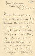 Listy od rodziny do Juliana Kantego Bartoszewicza, otrzymane podczas jego pobytu w Moskwie w latach 1915-1918 APŁ, Archiwum rodziny Bartoszewicz&oacute;w, sygn. 3684.