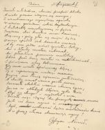 Autograf Cypriana Kamila Norwida APŁ, Archiwum rodziny Bartoszewicz&oacute;w, sygn. 1378.
