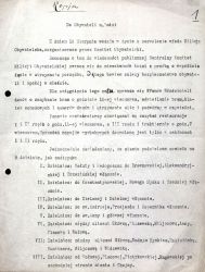 Kopia odezwy Centralnego Komitetu Milicji Obywatelskiej informującej o powołaniu w sierpniu 1914 r. Milicji Obywatelskiej w Łodzi. APŁ, Gł&oacute;wny Komitet Obywatelski m. Łodzi, sygn. 235.
