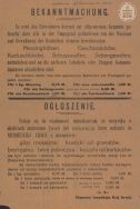 Ogłoszenie o konieczności przekazania broni po armii niemieckiej. APŁOS, Zbi&oacute;r druk&oacute;w i pism ulotnych, sygn. 2.