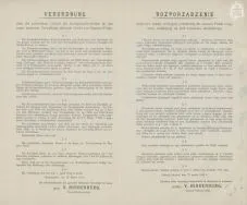 Rozporządzenie dotyczące władzy policyjnej powiatowej dla obszaru Polski rosyjskiej będącej pod niemiecką administracją APŁOS, Zbi&oacute;r druk&oacute;w i pism ulotnych, sygn. 3