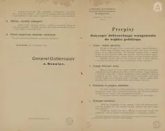 Przepisy dotyczące wstępowania do wojska polskiego. APŁOS, Zbi&oacute;r druk&oacute;w i pism ulotnych sygn. 6.