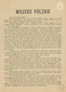 Tworzenie Wojska Polskiego. APŁOS, Zbi&oacute;r pism i druk&oacute;w ulotnych, sygn. 9.