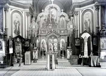 Ł&oacute;dź - cerkiew św. Aleksandra Newskiego. APŁ, Archiwum Włodzimierza Pfeiffera, sygn. 211