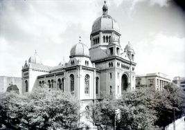 Ł&oacute;dź - Synagoga tzw. Reformowana - Niemiecka - Postępowa przy al. Kościuszki. APŁ, Archiwum Włodzimierza Pfeiffera, sygn. 344