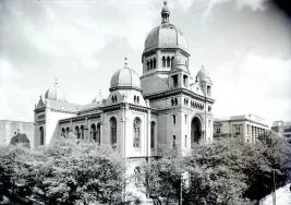 Ł&oacute;dź - Synagoga tzw. Reformowana - Niemiecka - Postępowa przy al. Kościuszki. APŁ, Archiwum Włodzimierza Pfeiffera, sygn. 344