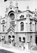 Ł&oacute;dź - Synagoga Wołyner Szil tzw. Litwak&oacute;w przy ul. W&oacute;lczańskiej. APŁ, Archiwum Włodzimierza Pfeiffera, sygn. 380
