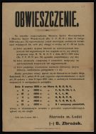 Obwieszczenie Starosty na m. Ł&oacute;dź Bogdana Zbrożka informujące o obowiązku zarejestrowania się przez osoby z wykształceniem medycznym w związku z ustawą o osobistych świadczeniach wojennych, Ł&oacute;dź 3 III 1920 r.