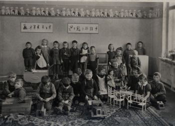 Żłobek Biedermana przed 1939 r. APŁ, Zbi&oacute;r ikonograficzny, sygn. Ł-I-12/7