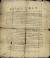 Odezwa Centralnego Narodowego Komitetu z dnia 1 września 1862 r., w kt&oacute;rej ogłosił się rzeczywistym Rządem Narodowym, wzywał Polak&oacute;w do posłuszeństwa i gotowości podjęcia wsp&oacute;lnej walki o niepodległą Polskę. APŁ, Archiwum rodziny Bartoszewicz&oacute;w, sygn. 558