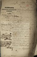 Pismo Naczelnika Łęczyckiej Żandarmskiej Komendy w Łęczycy do prezydenta Łodzi z 29 stycznia 1863 r. APŁ, Akta miasta Łodzi, sygn. 705, s. 22.