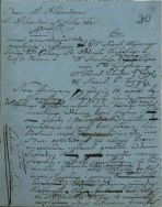 Raport burmistrza Aleksandrowa z 23 lutego 1863 r. informujący o pojawieniu się w mieście powstańc&oacute;w i dokonanej przez nich rekwizycji broni. APŁ, Akta miasta Aleksandrowa, sygn. 5, s. 210.