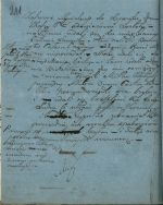 Druga strona raportu burmistrza Aleksandrowa z dnia 23 lutego 1863 r. APŁ, Akta miasta Aleksandrowa, sygn. 5, s. 211.