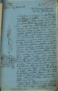 Raport do Naczelnika Wojennego Powiatu Łęczyckiego zawiadamiający o zabraniu przez powstańc&oacute;w pieniędzy z kasy miejskiej w Łodzi w dniu 23 kwietnia 1863 r. APŁ, Akta miasta Łodzi, sygn. 705, s. 273.