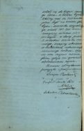 Druga strona protokoł zeznania Szczepana Bocheńskiego. APŁ, Akta miasta Łodzi, sygn. 705, s. 344.