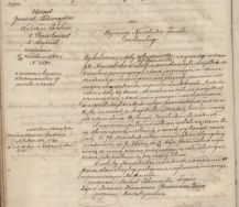 Pismo Urzędu Policmajstra Kr&oacute;lestwa Polskiego z dnia 19 kwietnia 1864 informujące Wojennego Naczelnika Powiatu Wieluńskiego o zniesieniu terminu dla bezwarunkowego powrotu z band. APŁ OS, Akta parafii z powiatu wieluńskiego, sygn. 5, s. 34.