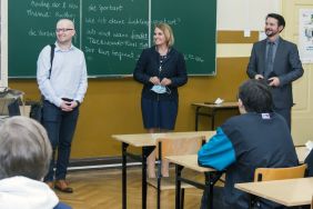 Zajęcia z uczniami w Centruk Kształcenia Zawodowego i Ustawicznego w Łodzi.