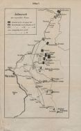 Mapa przedstawiająca ruchy wojsk rosyjskich w pierwszych dniach po przekroczeniu granic Kr&oacute;lestwa Polskiego (5 i 6 II 1831).