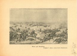 &bdquo;Bitwa pod Stoczkiem&rdquo; &ndash; pierwsze polskie zwycięstwo w wojnie 1831 r. Litografia V. Adama wg obrazu Karola Malankiewicza, XIX w.