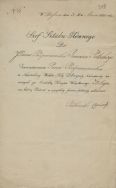 Pismo w sprawie przyznania odznaczenia wojskowego wystawione przez płk. Wojciecha Chrzanowskiego, szefa Sztabu Gł&oacute;wnego, Warszawa 3 III 1831 r.